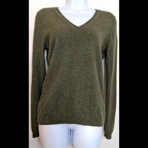 Fenn Wright Manson 100% Cashmere Green Sweater Size M